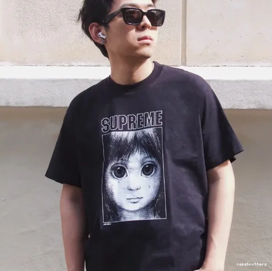 Tee 24SS White Black Keane and S Margaret M Tears Manga Teardrop XL Big L 0713